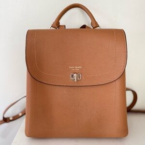 Kate Spade Tan Leather Backpack